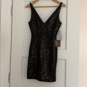 Black sequin dress